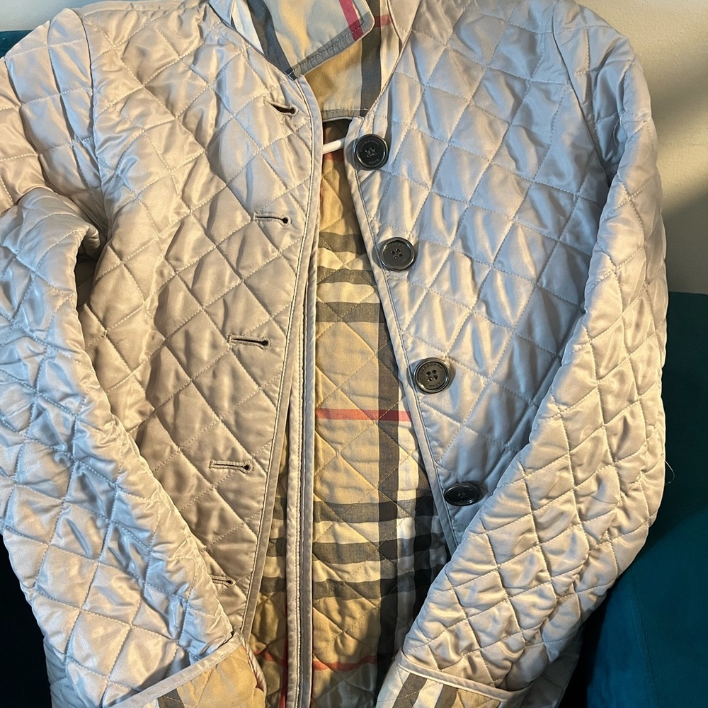 Xs cream Burberry Britt Jacket